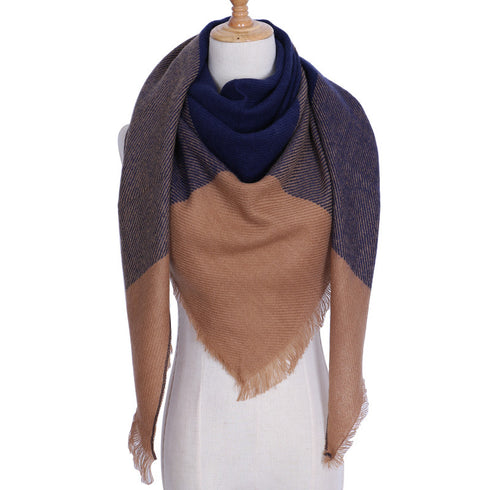 esign Women Triangles Scarf Long Scarves Shawl Autumn Winter - ROUTINE FASHION